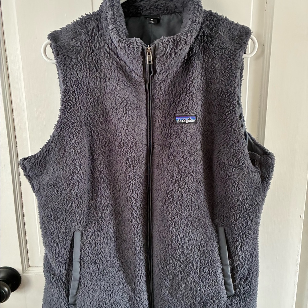 Patagonia Gray Plush Fleece Zip Jacket